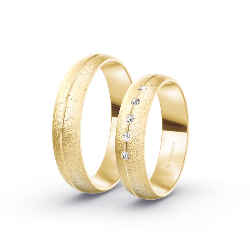 2 Trauringe / Eheringe Gelbgold - Modell 1571 Lippstadt