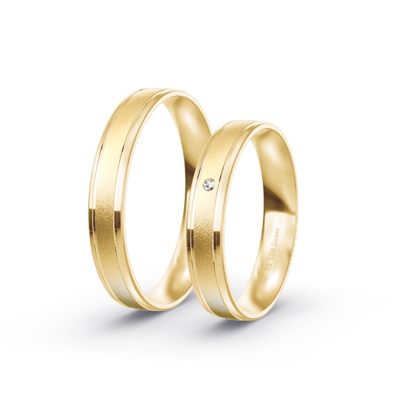 2 Trauringe / Eheringe Gelbgold - Modell 1555 Bad Windsheim
