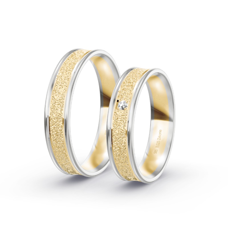 2 Eheringe BiColor - Modell 2292 Preetz