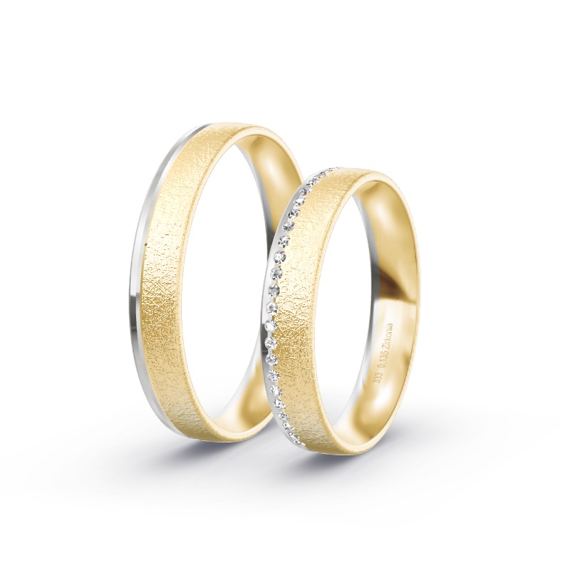 2 Eheringe / Partnerringe BiColor - Modell 2132 Langenzenn
