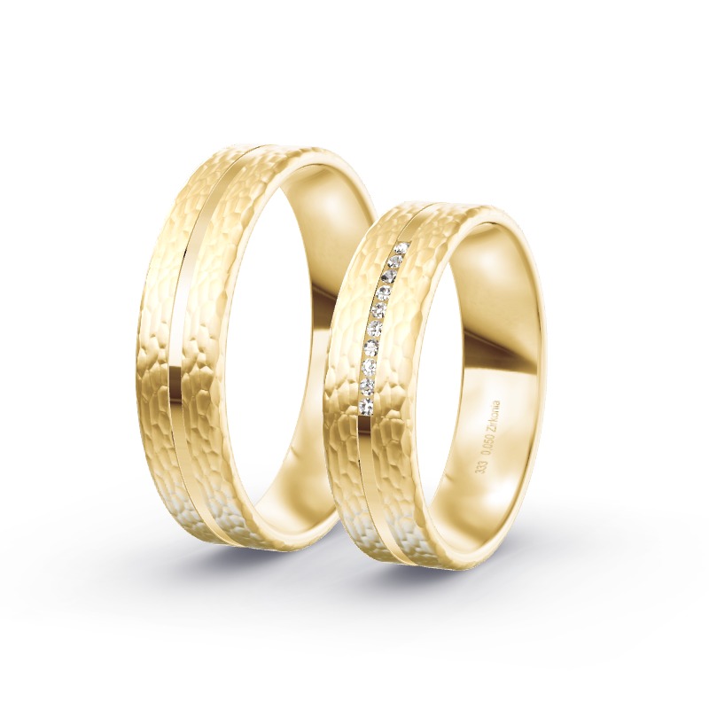 2 Trauringe / Eheringe Gelbgold - Modell 1593 Baunatal