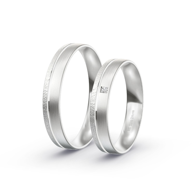 2 Eheringe / Partnerringe Platin Modell 2544 Lünen