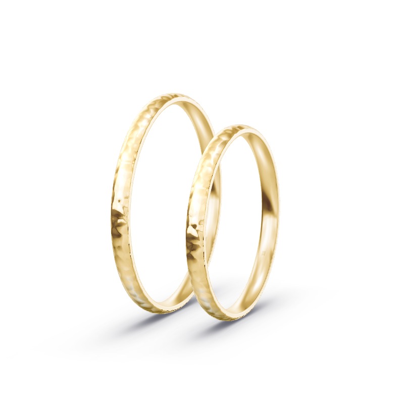 2 Eheringe / Partnerringe Gelbgold Modell 3000 Altenfurt