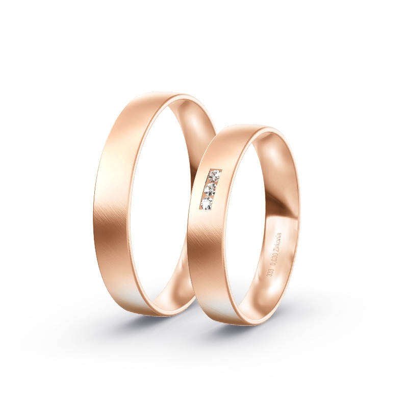 2 Eheringe / Partnerringe Roségold Modell 2009 Krieglach